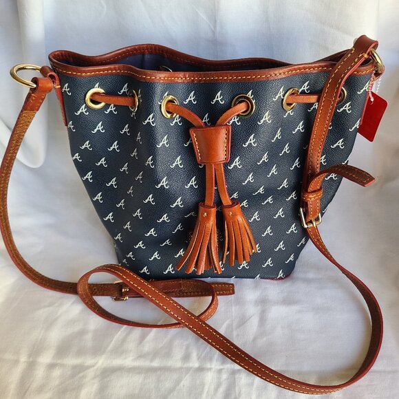 Atlanta Braves Kendall Crossbody Dooney and Bourke Bag MLB Purse Baseball - Picture 1 of 9